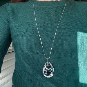 Elegant Silver Pendant Necklace